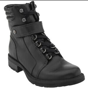 Earth Everest black combat hiking comfort boots sz 8.5